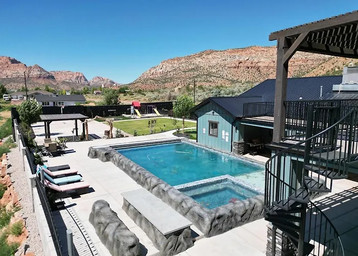 Zion Vista Poolside Manor Sauna Golf Gym *
